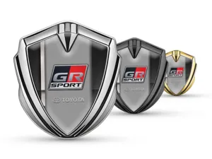 Toyota Emblem Fender Badge Luxury Finish Stainless Steel